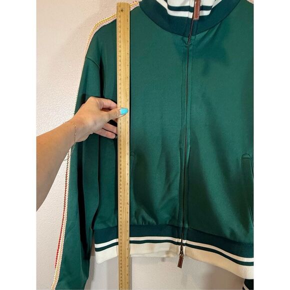 NWT Wales Bonner Rare Crochet Striped Green Top & Bottom Track Suit Men’s M - Picture 7 of 16